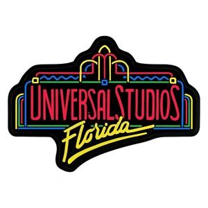 Universal Studios 90s Marquee Logo Die Cut Magnet Retro Neon Sign